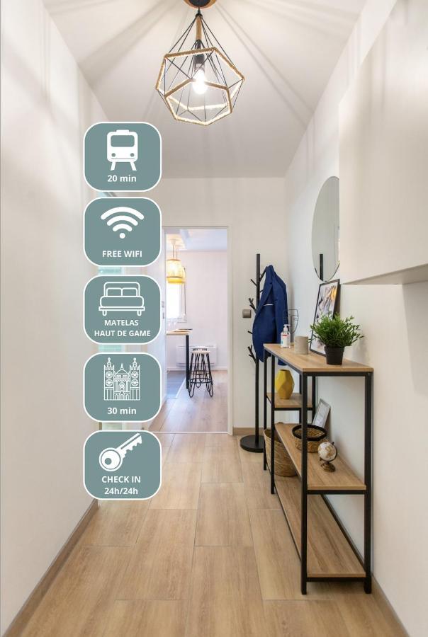 L'Estrade D'Amiens - Studio Atypique Et De Standing - Wifi Haut Debit - 2P מראה חיצוני תמונה